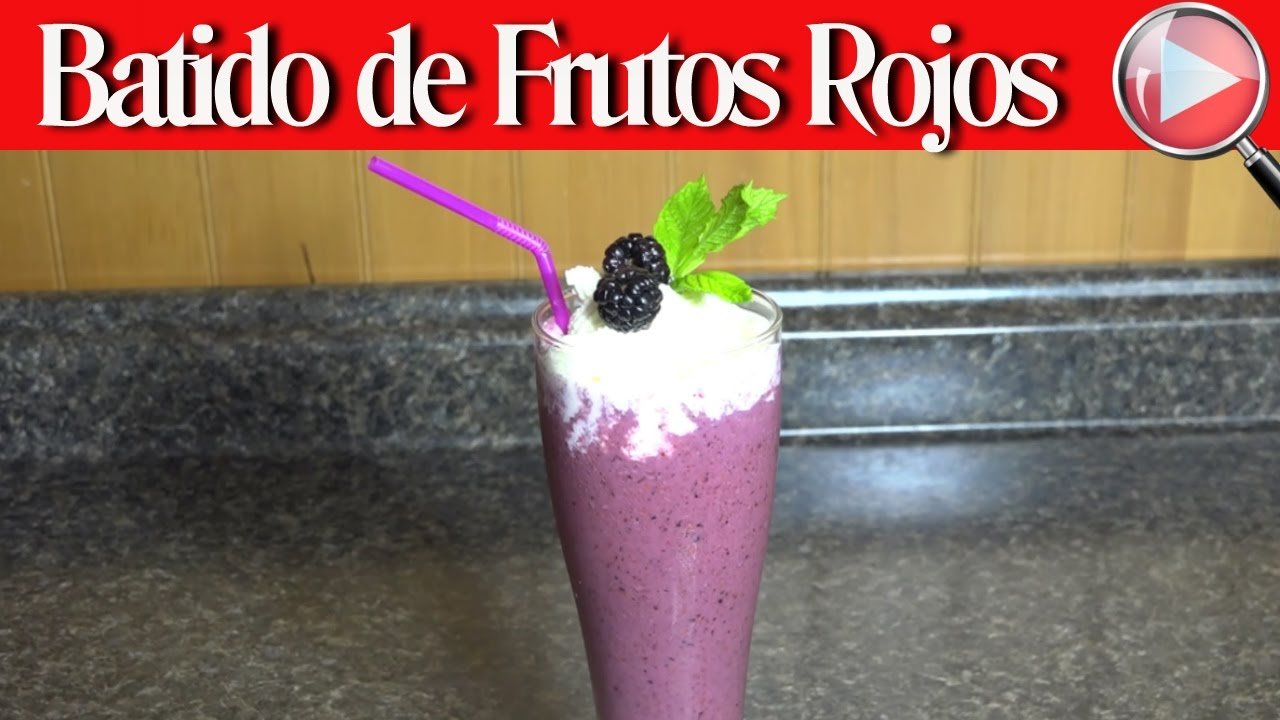 Receta Fácil del Mejor Batido de Frutos Rojos para Refrescarte en Días Calurosos