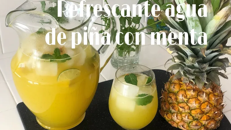 Receta Fácil: Cómo Preparar Jugo de Piña y Menta en Casa | Paso a Paso