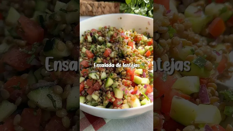 Descubre la Ensalada de Lentejas con Garbanzos: Una Receta Que Te Sorprenderá