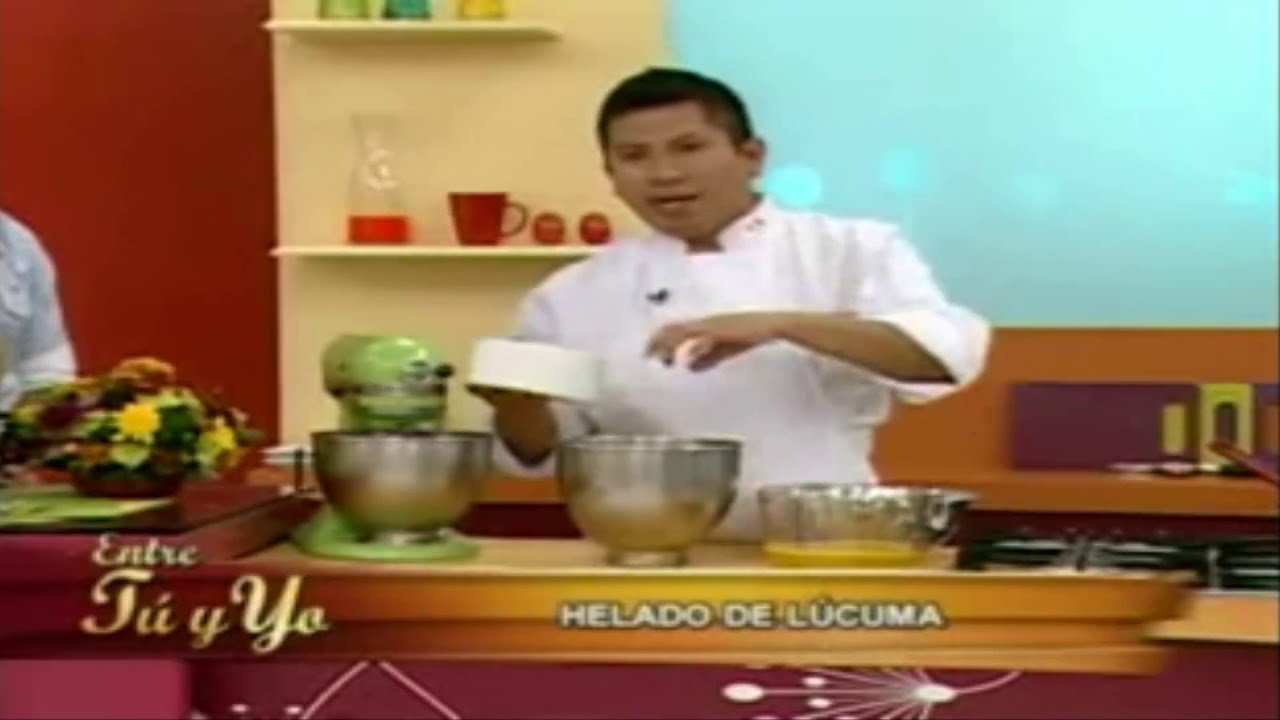 Receta Exclusiva: Helado de Lúcuma por Jorge Paredes de Huancayo