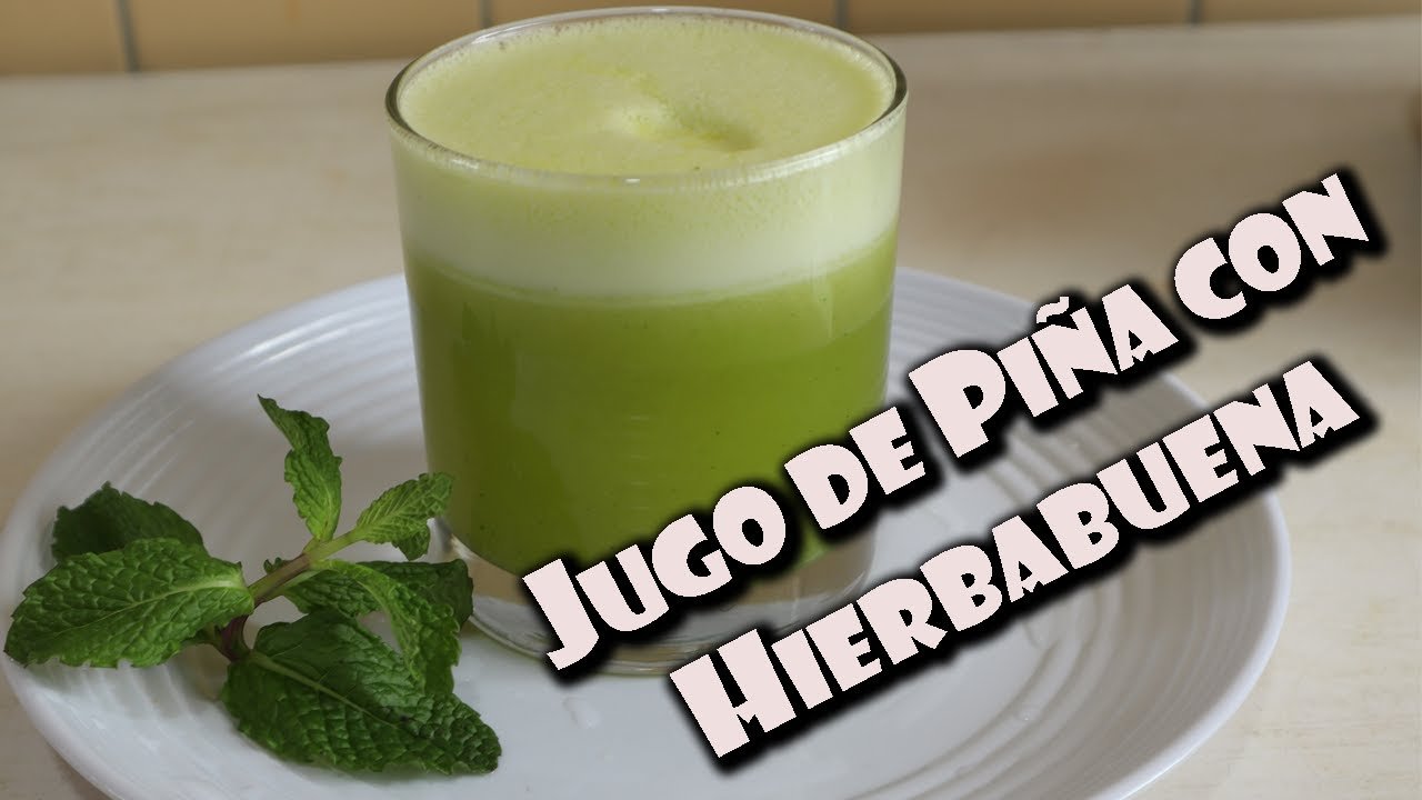 Receta Fácil: Jugo de Piña y Menta Natural Sin Azúcar | Deliciosamente Refrescante