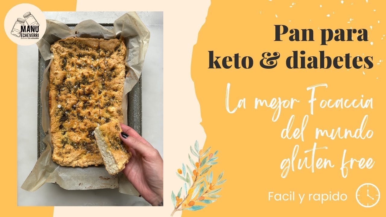 Receta Fácil de Pan sin Gluten de Focaccia con Manzana | Delicioso y Saludable