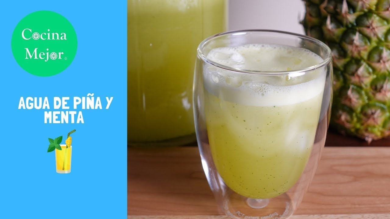 Receta de Jugo de Piña y Menta Paso a Paso: Refrescante y Saludable