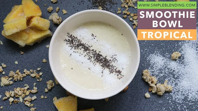 Receta Fácil de Smoothie Bowl Tropical Lista en Minutos | Desayuno Saludable