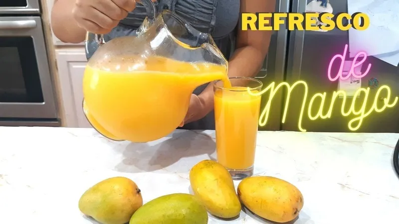Receta Perúana de Refresco de Mango: Delicia Tropical Fácil de Preparar