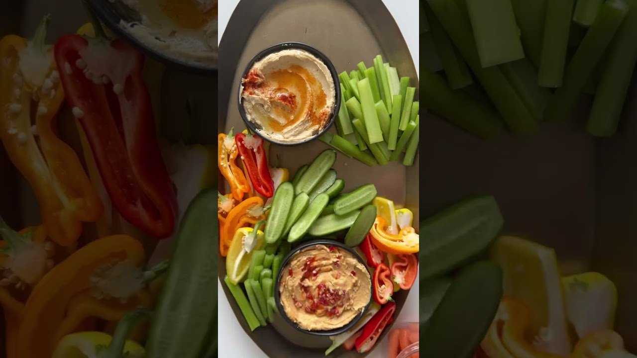 Receta Sin Cocción: Cómo Hacer Crudités con Dip de Almendras | Fácil y Rápido