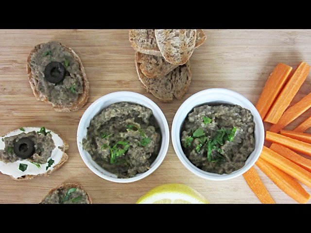 Receta Sin Cocción: Cómo Preparar un Delicioso Paté de Berenjena con Aceitunas
