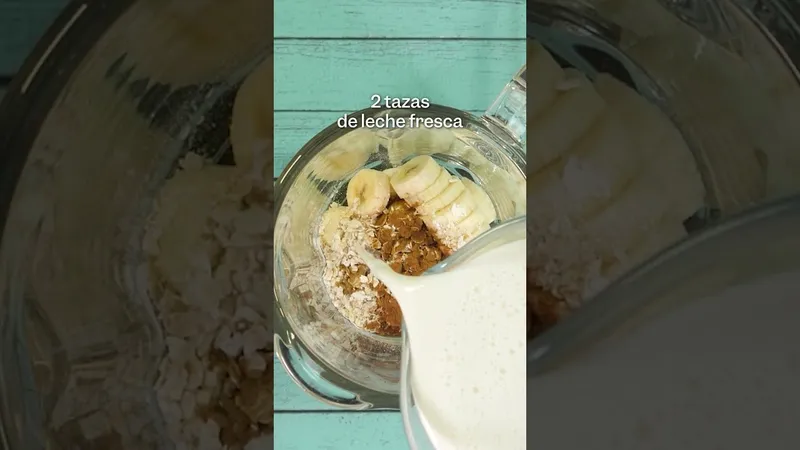 Receta Irresistible: Refrescante Batido de Plátano y Avena para el Verano