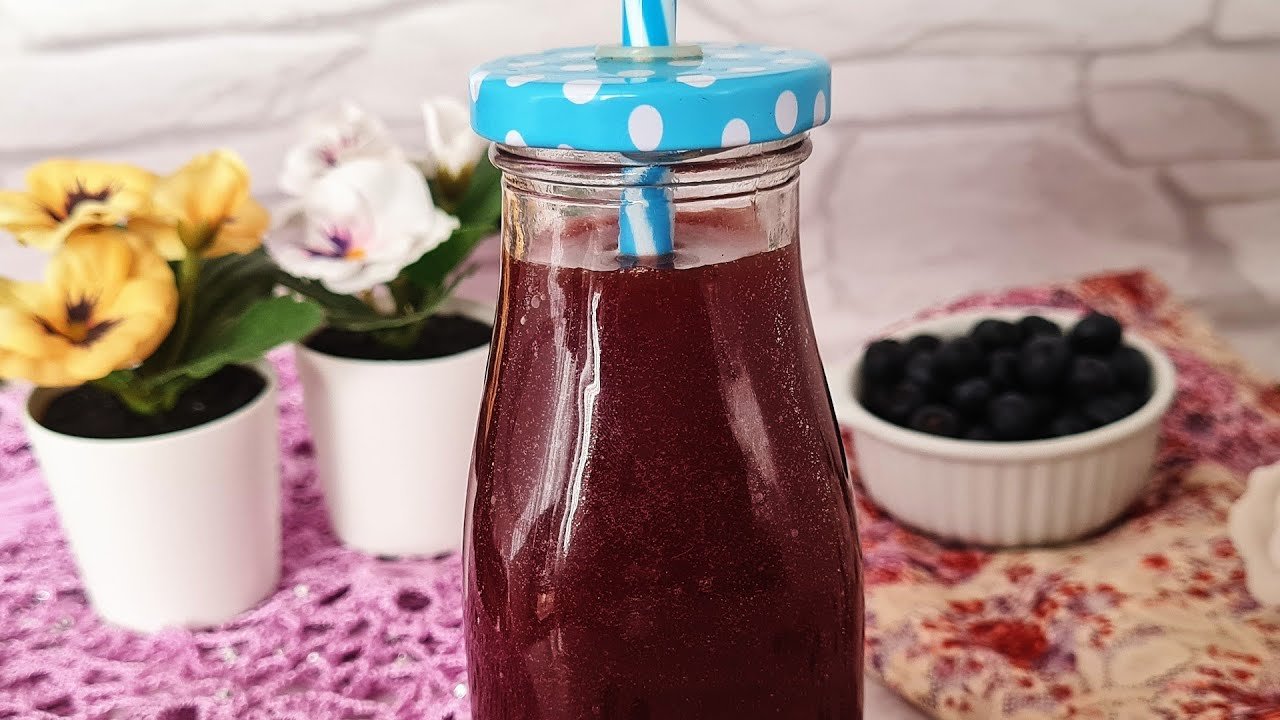 Receta Fácil de Smoothie de Arándanos Casera Sin Complicaciones