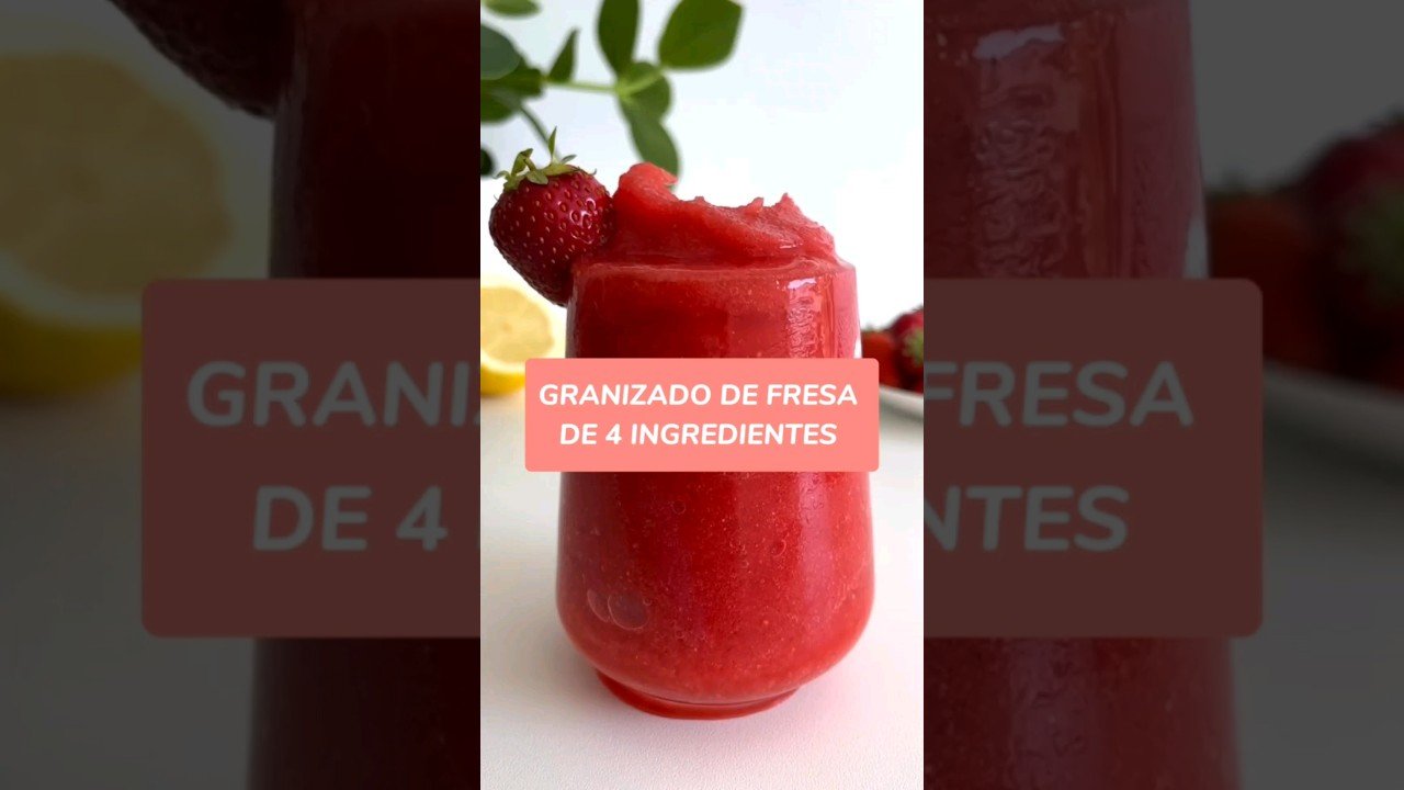 Receta Fácil: Cómo hacer Smoothie de Fresa Natural y Deliciosa Sin Azúcar