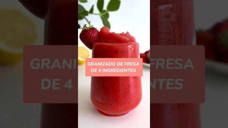 Receta Fácil: Cómo hacer Smoothie de Fresa Natural y Deliciosa Sin Azúcar