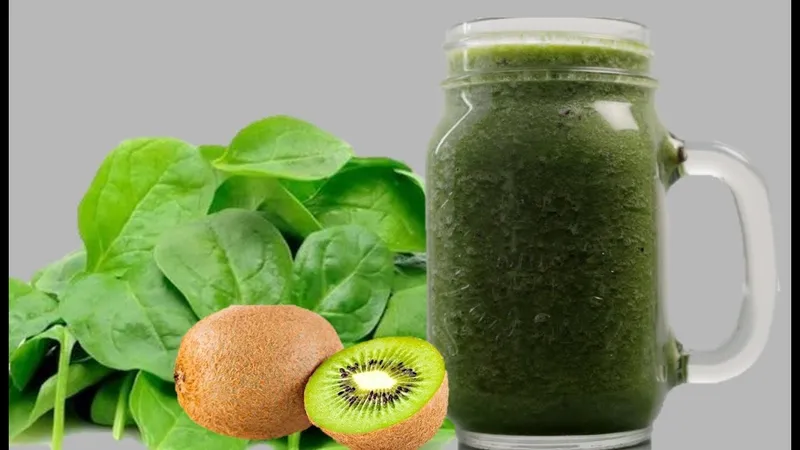 Cómo Hacer un Smoothie de Kiwi y Espinaca Casera Sin Complicaciones | Receta Fácil