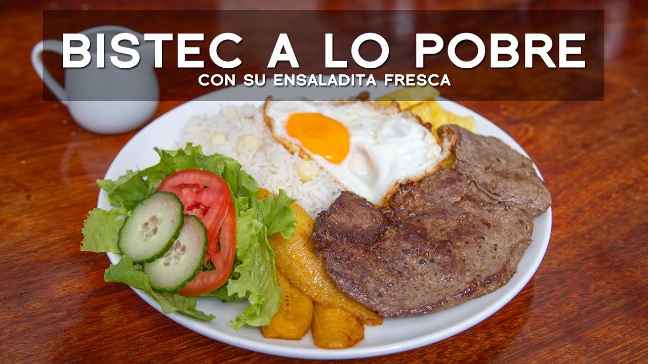 Receta de Bistec a lo pobre