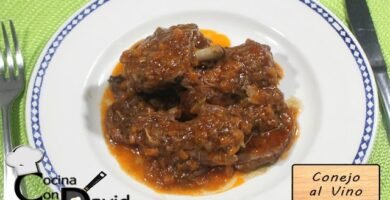 Receta de Conejo al vino