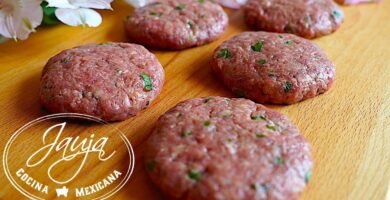 Receta de Hamburguesa de llama