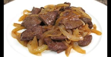 Receta de Hígado encebollado