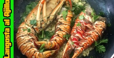 Receta de Langosta al ajillo