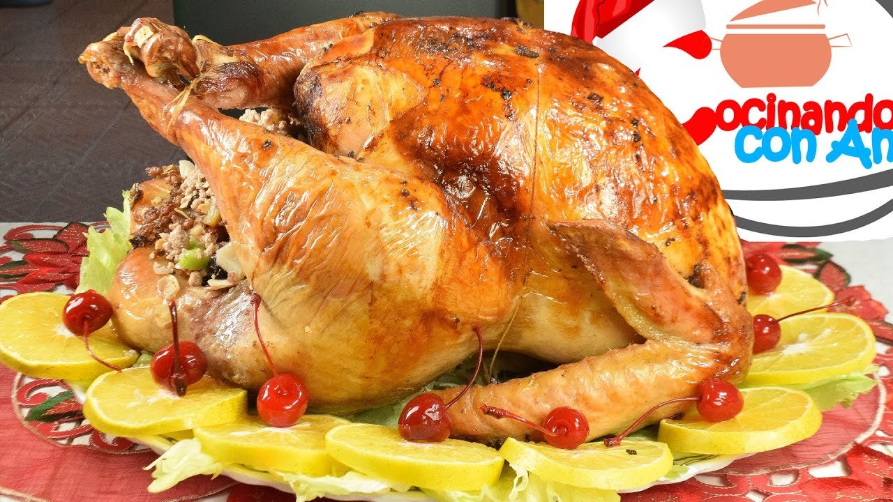 Receta de Pavo relleno navideño