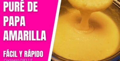 Receta de Pure de papa amarilla