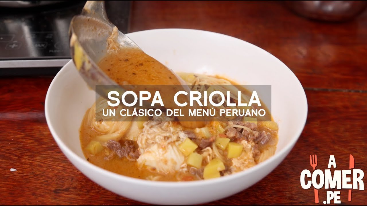 Receta de Sopa criolla