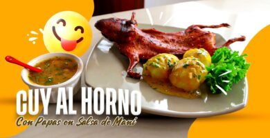 Receta of Cuy al horno