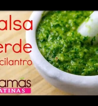 Receta peruana de Salsa de Cilantro