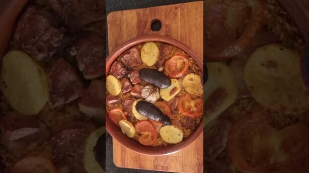 Arroz al horno estilo huancaíno de pueblos originarios