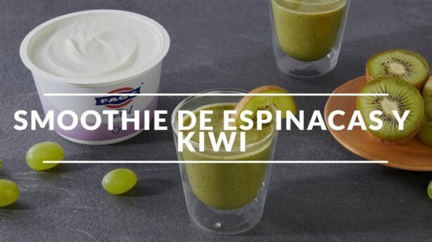 Como hacer smoothie de kiwi y espinaca rapida y saludable