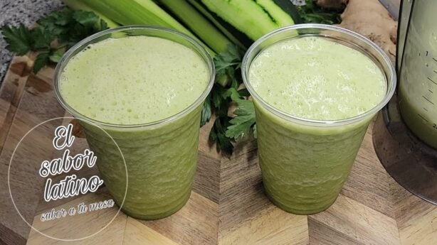 Como preparar jugo verde detox en casa