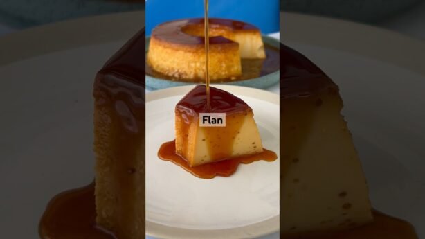 Postre casero de crema de vainilla sin horno