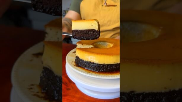 Postre frio de flan casero sin horno