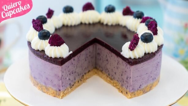 Preparar cheesecake de arándanos sin horno facil