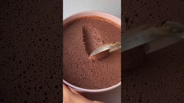 Receta facil de mousse de chocolate sin horno