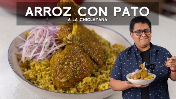 Arroz con pato al estilo antiguo de influencia criolla