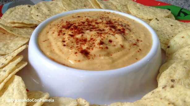 Receta sin cocción: dip de albahaca con garbanzos