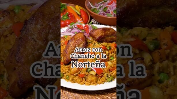 Comida peruana tradicional con arroz de pueblos originarios